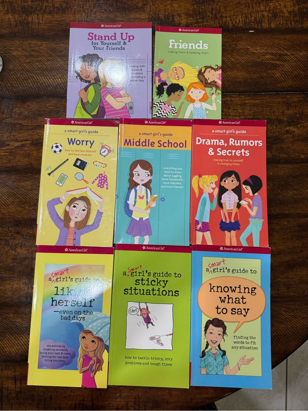 American Girl colorful girls' guide book lot